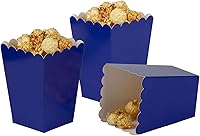 Vista 7 de Cajas negras para palomitas de maíz, mini caja de papel para palomitas de maíz, contenedor de cartón para palomitas de maíz para fiestas, paquete