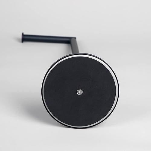 Miniatura 3 de Soporte de papel higiénico de pie de acero inoxidable, soporte para rollo de papel higiénico, soporte de piso para baño, color negro