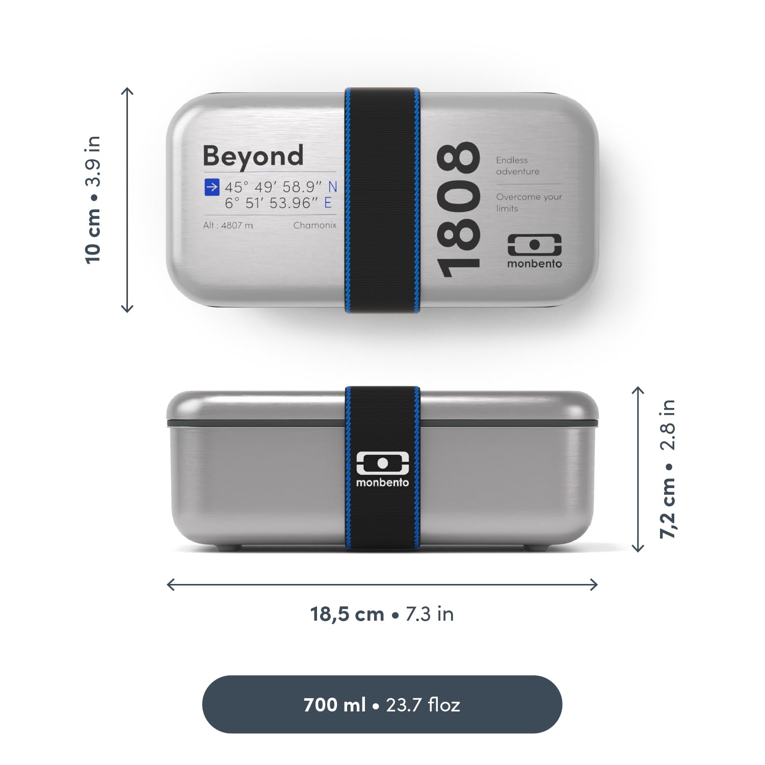 MONBENTO - Metalen Lunchbox MB Sense Canyon - RVS Lunchtrommel Met Luchtdicth Deksel - Ideaal Voor Werk/school - Oven/Magnetron/Vaatwasser/Vriezerbestendig - Vrij Van BPA - Duurzaam En Veilig - Grijs MONBENTO - Metalen Lunchbox MB Sense Canyon - RVS Lunchtrommel Met Luchtdicth Deksel - Ideaal Voor Werk/school - Oven/Magnetron/Vaatwasser/Vriezerbestendig - Vrij Van BPA - Duurzaam En Veilig - Grijs