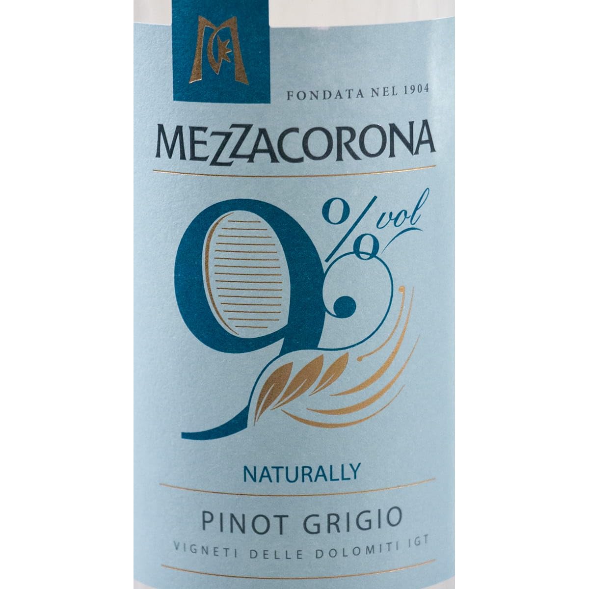 “Nove” Pinot Grigio Vigneti delle Dolomiti IGT 2025 – Mezzacorona – 6×0,75 l – Alkoholreduzierter Weißwein aus Italien – Frisch, leicht & aromatisch