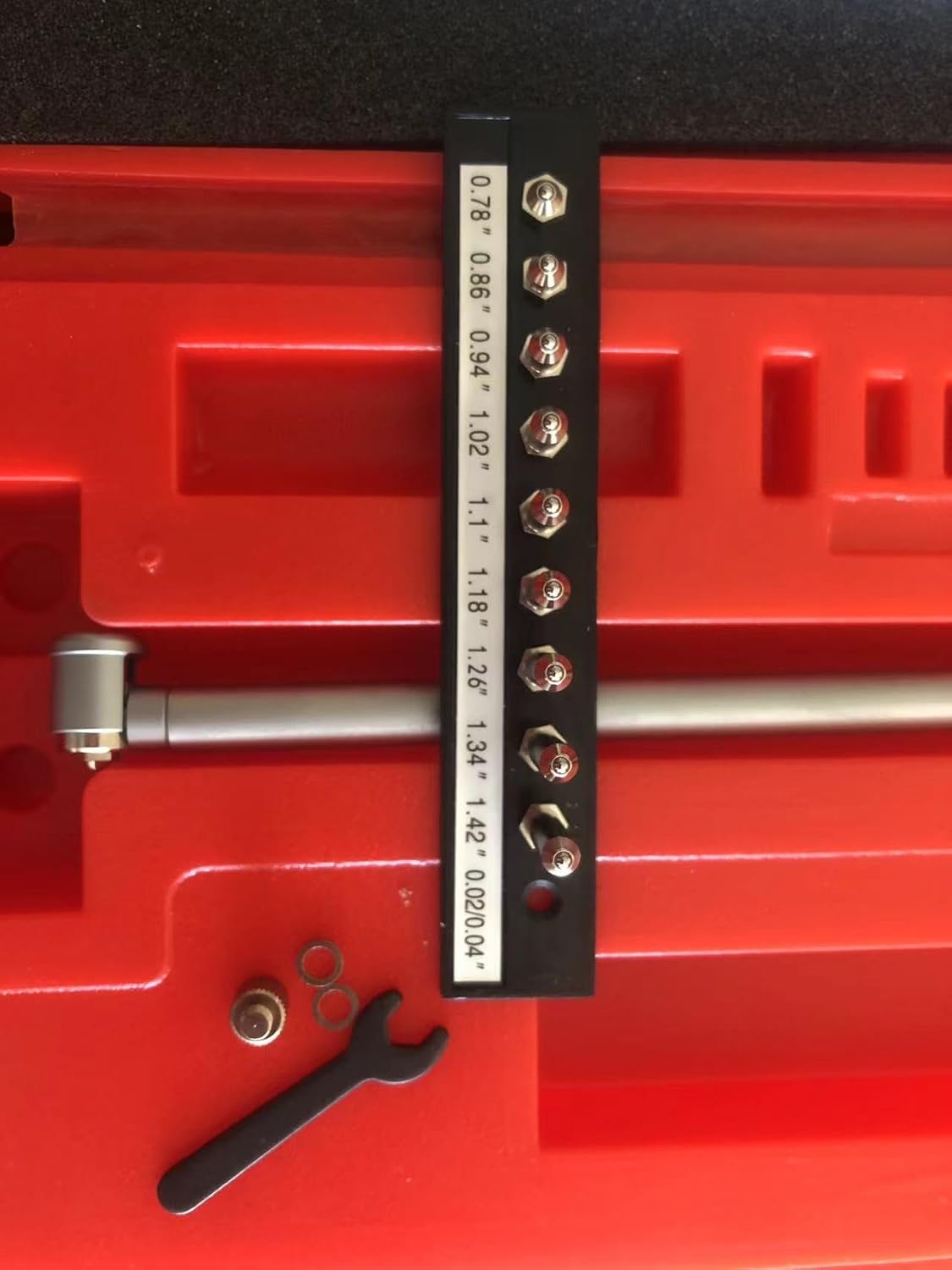 LLDSIMEX Dial Bore Gage Set, 0.7-1.5" Measuring Range, 0.0005" Graduation