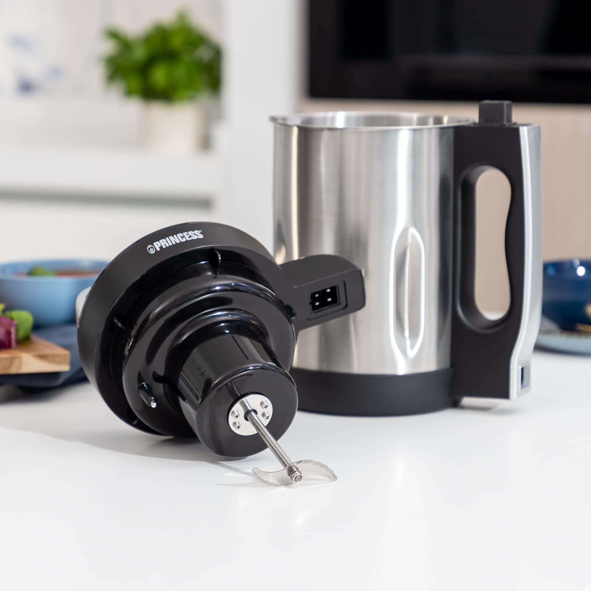 Princess Suppenmixer XL – 1,6 L – Edelstahl – 160 W – 6 Programme – 214001