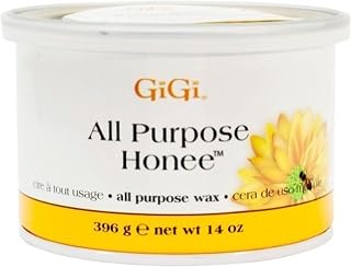 GiGi Honee Natural All Purpose Hair Removing Hot Wax Brows Bikini Body 14 Oz Jar