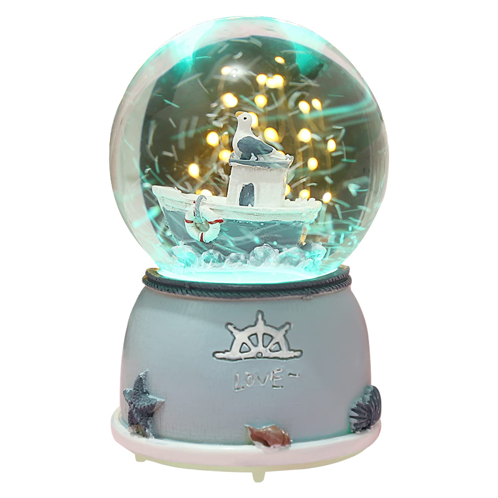 Amazon.co.jp: 子供用かわいいスノードーム - 8cm / 3.15インチ