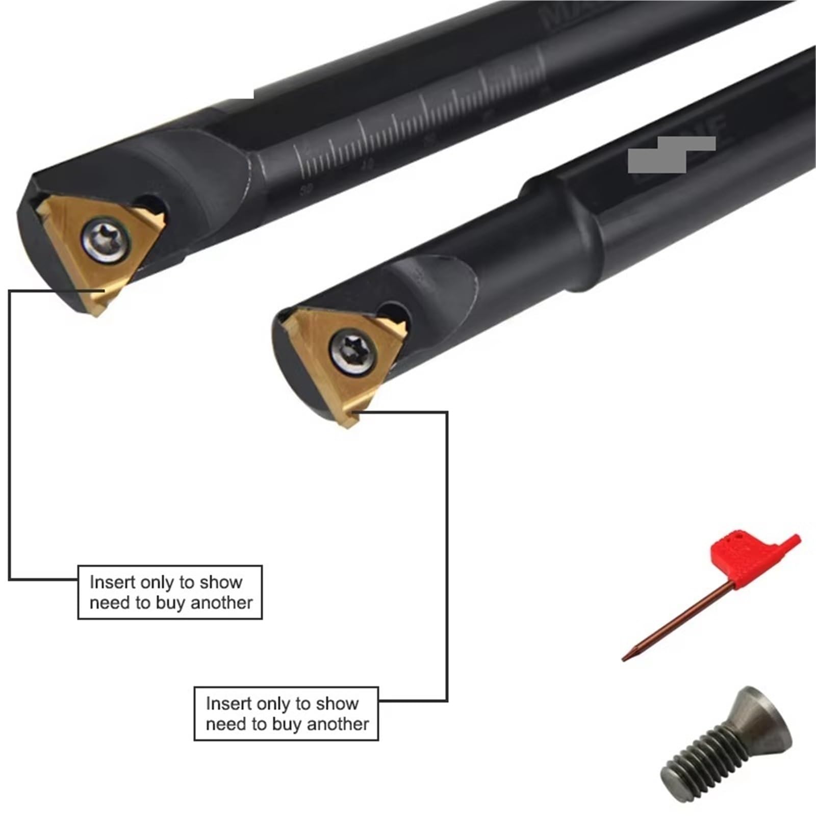 Drehbank Zubehör Drehschneider Drehwerkzeug 10 Mm 12 Sir Snr0010K11 Innengewinde-Drehwerkzeug Wolframkarbidhalter Für 16ir-Einsätze(SNR0025S16)