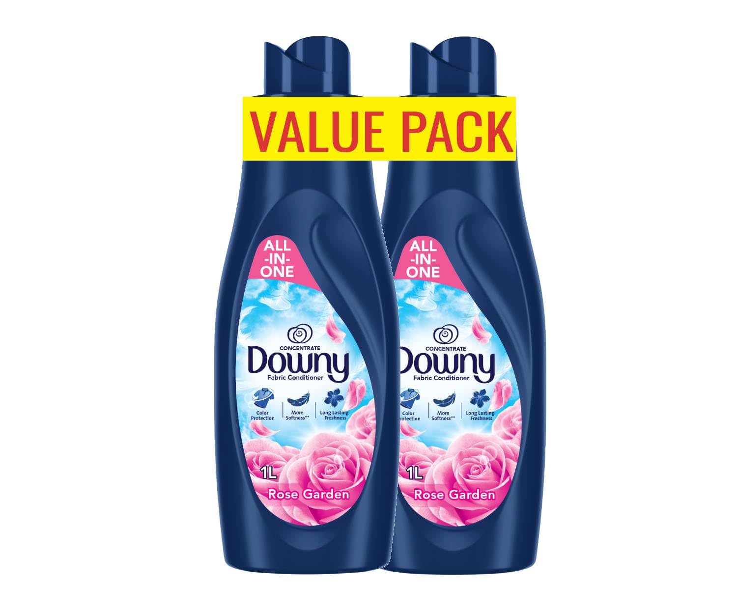 Rose Garden Concentrate Fabric Conditioner Value Pack, 2 x 1 Litre