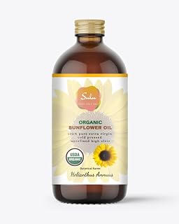 Sunflower Oil- USDA Organic Unrefined Cold Pressed Virgin(16 oz)
