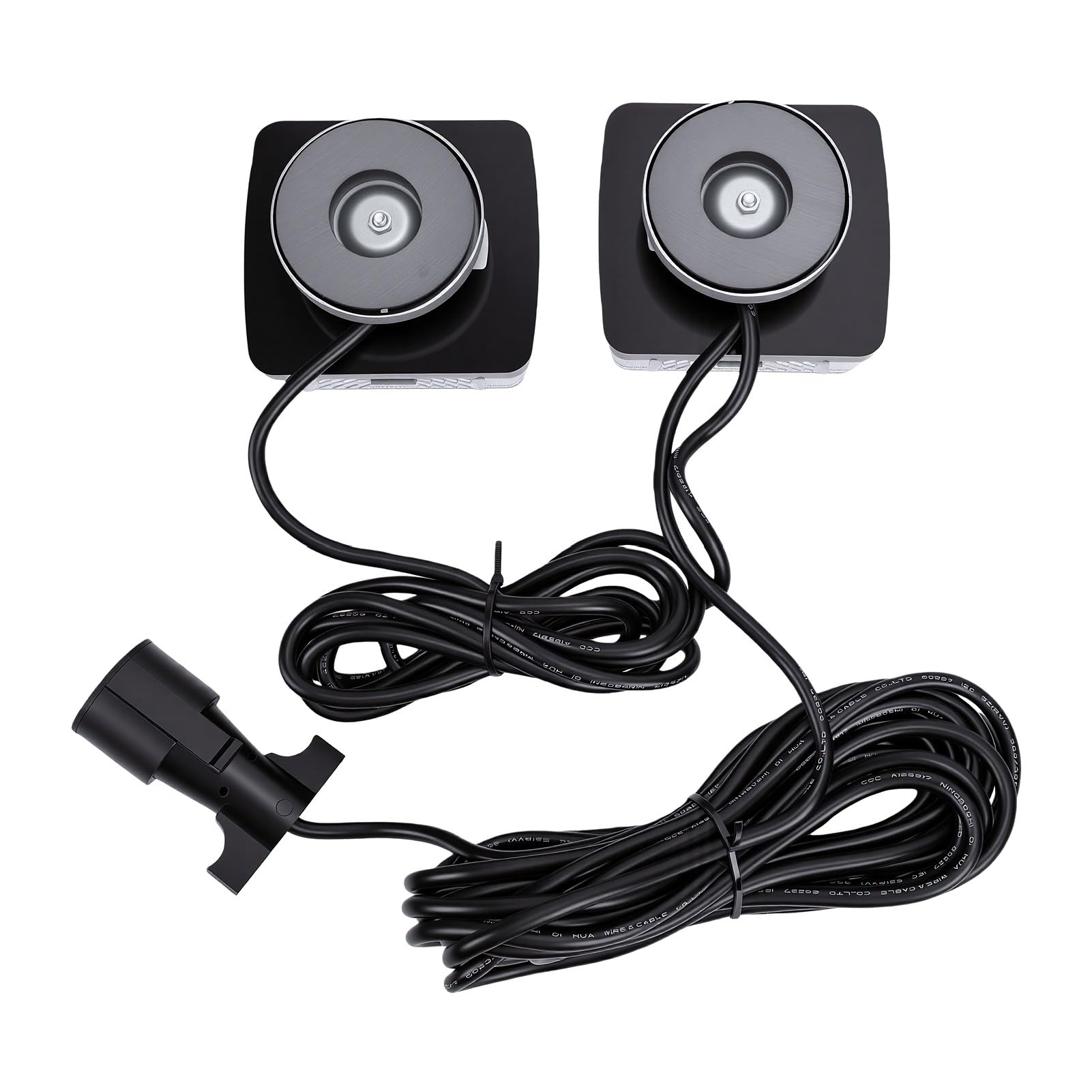 aqxreight Zestaw Magnetycznych świateł LED do Holowania Przyczepy, Kabel 24FT, 7-pinowa Wtyczka