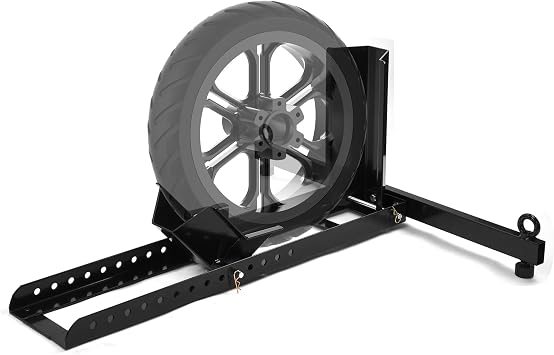 Adjustable Motorcycle Stand, Wheel Chock Upright with Capacity of1800lbs, Heavy Duty Motorcycle Wheel Chock for 15"-22" Wheels