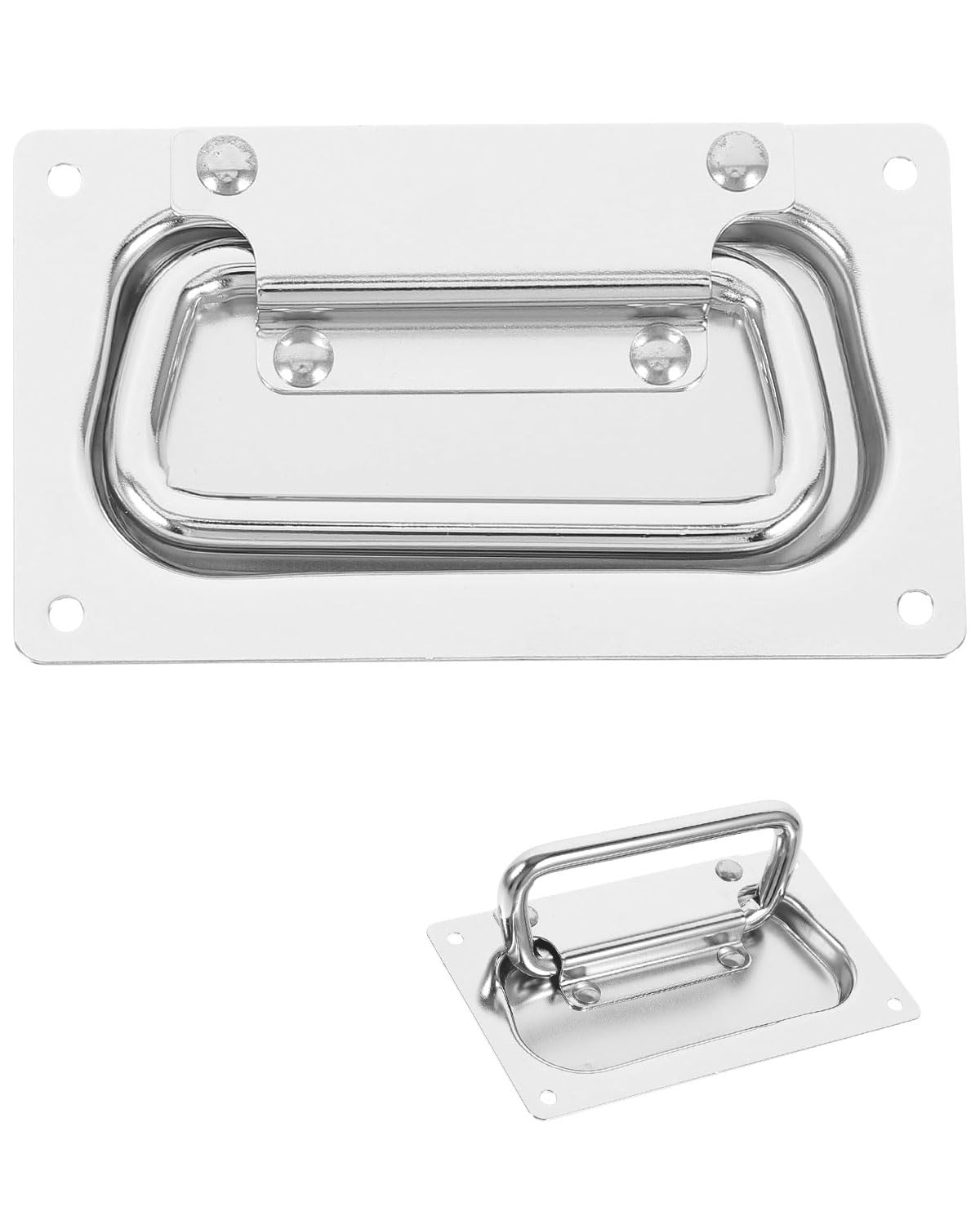 Maniglia anello acciaio inox incasso, boat hatch handle, maniglie nascoste sollevamento porta scorrevole cucina armadietti.