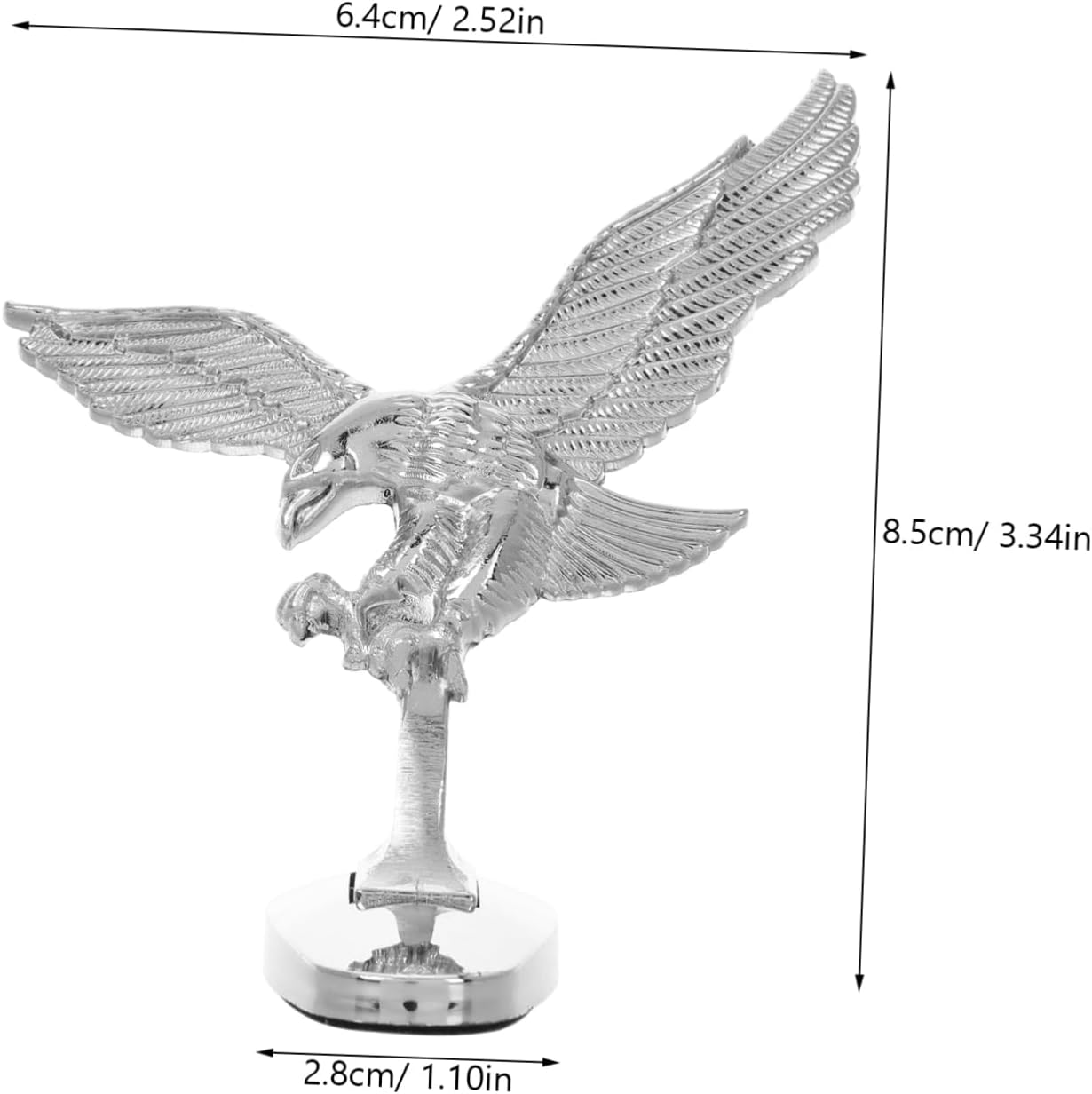 Eagle Metal Car Hood Ornament Durable Decorative Badge for Cars and Motorcycles Unique Stylish Upgrade for Auto Decoration Easy to Install Hood Decal