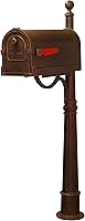 Vista 9 de Special Lite - Buzón Savannah con poste Ashland - Buzón negro con poste de aluminio - SCS-1014_SPK-600-BLK