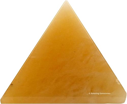 Miniatura 300 de Amazing Gemstone White Agate Snow Quartz Pyramid Crystal Healing Stones - 1" Great Pyramid Figurine of Natural Stone Pyramid for Meditation, Reiki
