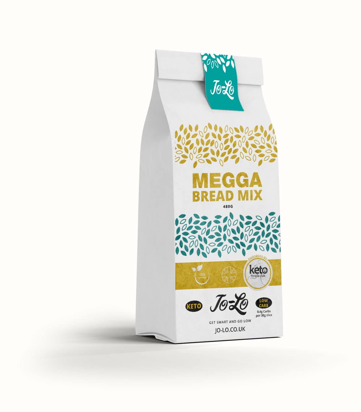 Low Carb Megga Bread Mix - Each pack makes 2 loaves (Carbs 1.1g/100g - 0.4g/38g slice)