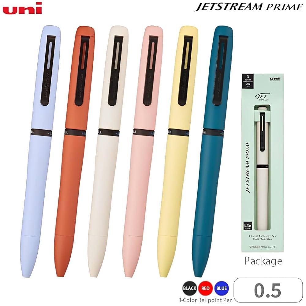 Amazon | 三菱鉛筆(Mitsubishi Pencil) 3色ボールペン ジェット