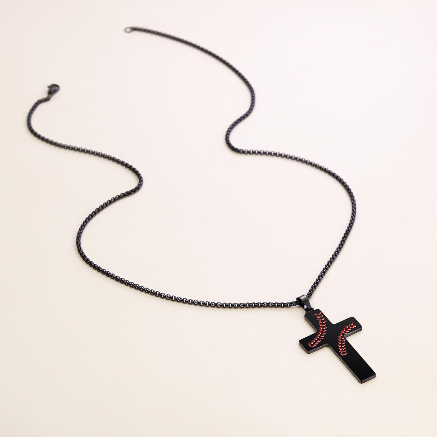 AILUOR Baseball Cross Necklace for Men Bible Verse, First Communion Baseball Pendant Chain Personalized Christian Religious Scriptures Baptism Gifts Father's Day Graduation Jewelry - Image 9