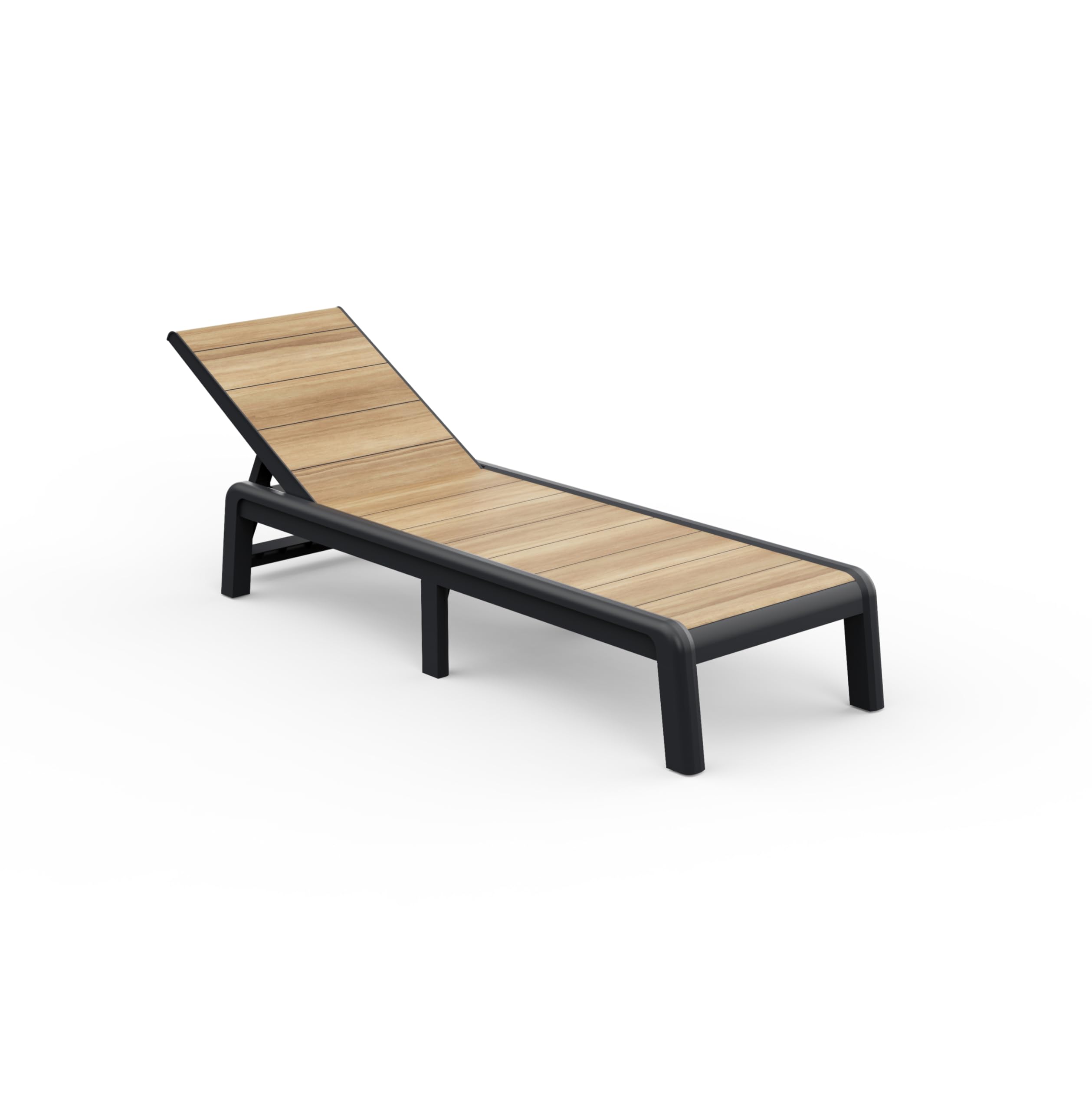 Keter Avon-Tumbona de Jardín Plegable, para Exterior terrazas, Patios, Jardines, 4 Posiciones, Color Marrón