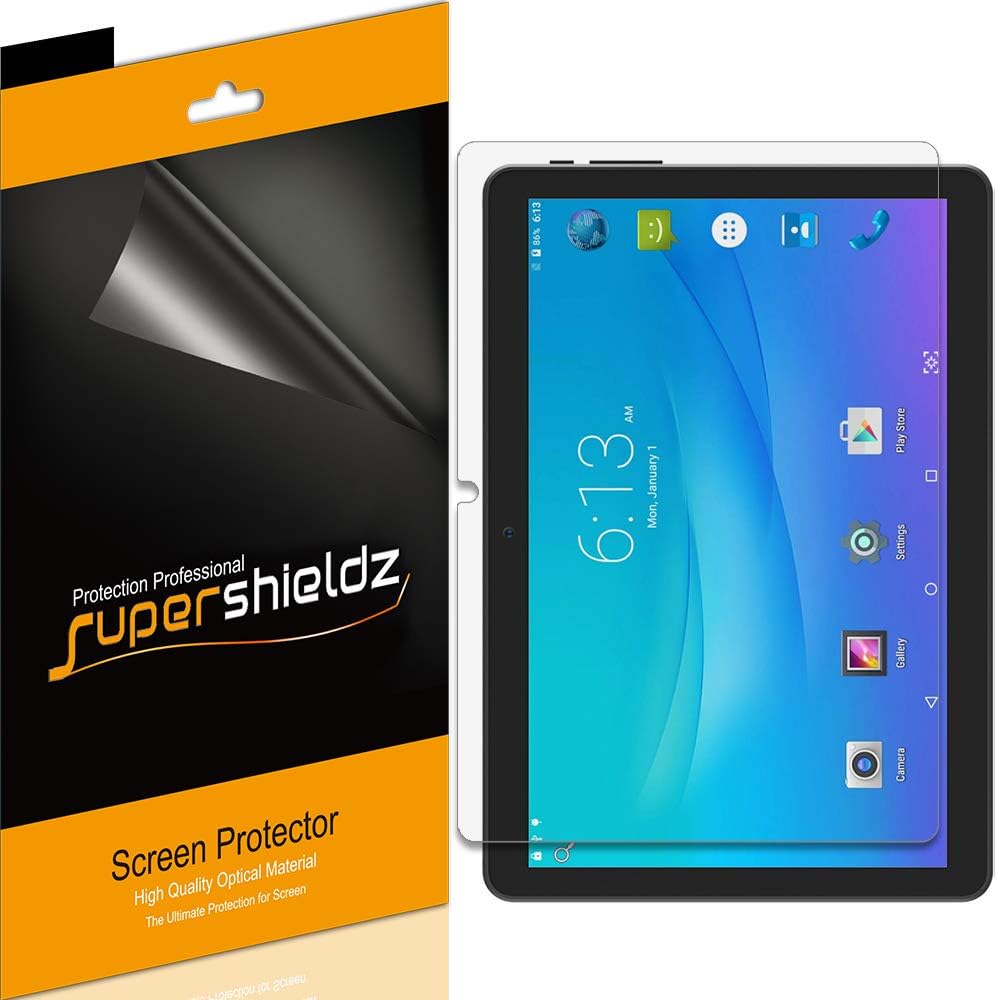 MPP (3 Pack) for Onn 10.1 inch Tablet Screen Protector, High Definition Clear Shield (PET)