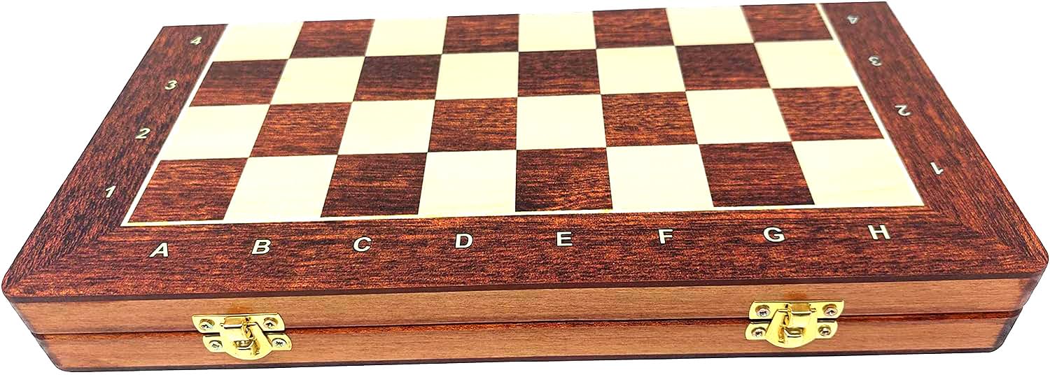 Woodronic Schachbrett Aus Holz – 48,3 Cm Turnierformat Mit 5,1 Cm Feldern