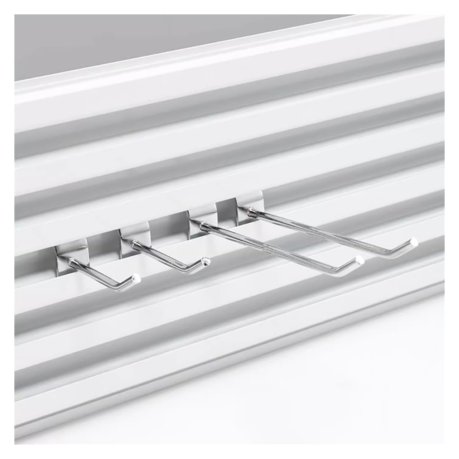 Aluminium-Lamellen-Wandpaneele, Organizer für Garage, Lagerung, Wandmontage, für Einzelhandel und Heimorganisation (145 x 15,5 cm)