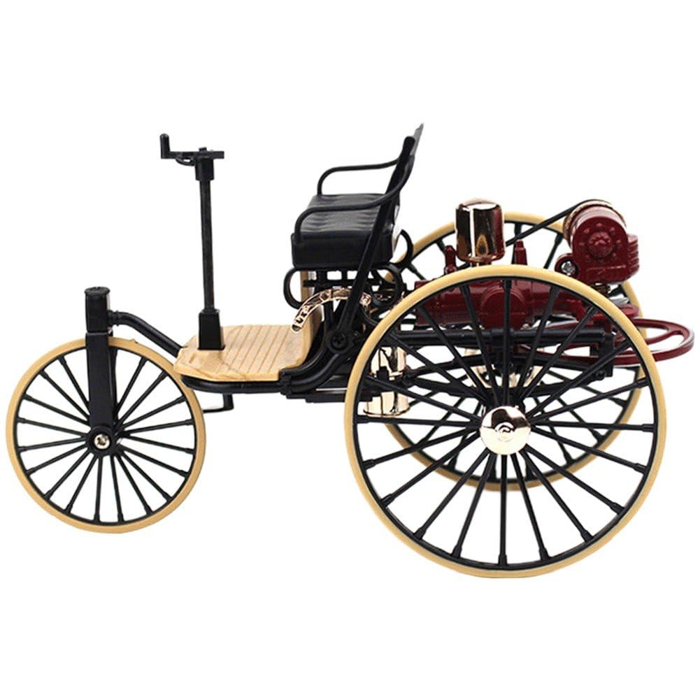 Coche antiguo 1:12 de aleación con detalles artesanales de coleccionista
