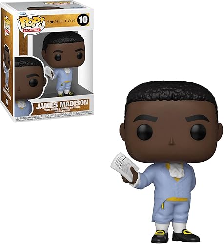 Miniatura 2 de POP Broadway Hamilton - Figura de vinilo de James Madison Funko (con funda protectora de caja compatible)