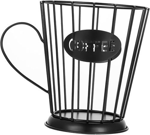 SHOWERORO Cesta de almacenamiento Cesta para servir fruta, soporte para cápsulas, organizador de estación de café, taza de almacenamiento de café,