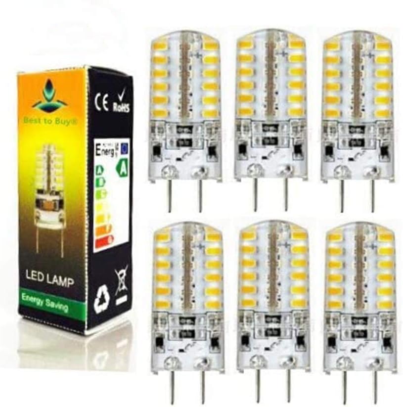 Best to Buy (6-PACK) Hight quality ,Dimmable 3-Watt T4 G8 LED Bulb 120-130V AC/DC, 40SMD2835 LED, 3W White Color (Jc10 Bi-pin 20-25w Replacement)