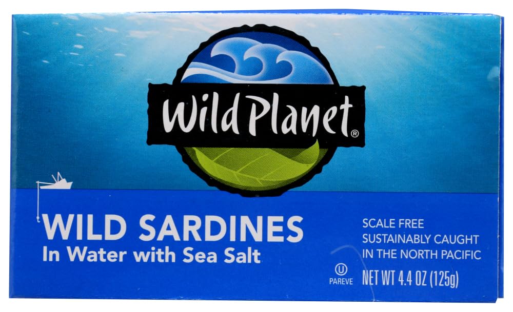 Wild Planet Wild Sardines in Water with Sea Salt, 4.4 Ounce
