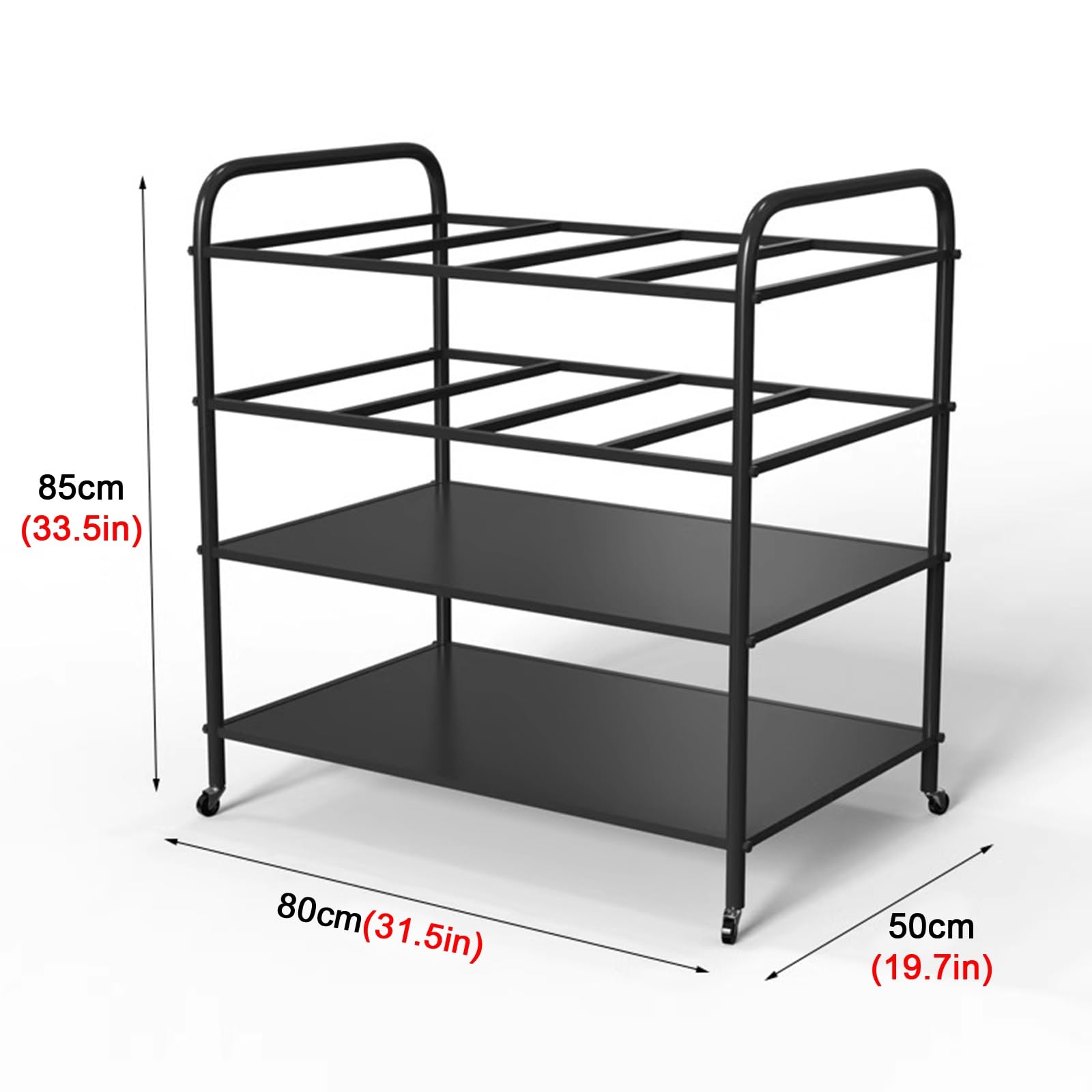 Soporte para Esterilla de Yoga, Carrito móvil con Ruedas para esterillas de Yoga, Organizador de Gimnasio en casa para Rodillos de Espuma y esterillas de Fitness, Estante de Gran Capacidad p