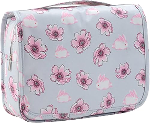 L&FY Neceser de viaje, bolsa de viaje para artículos de aseo personal, organizador de maquillaje de viaje, bolsa portátil multifunción de gran