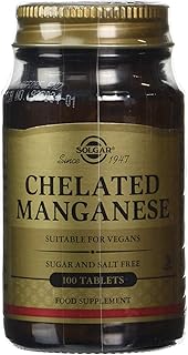 Solgar Chelated Manganese Tablets - Pack of 100
