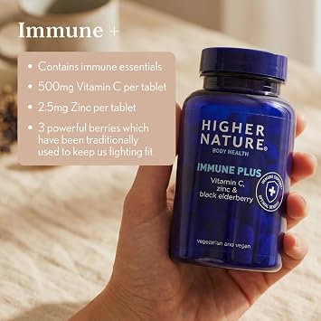 Higher Nature Immune Plus - Vitamin C with Zinc - 90 Tablets