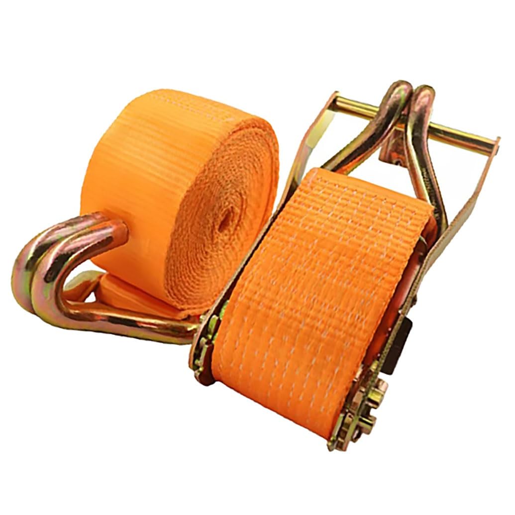 1 Set Di Cinghie A Cricchetto Resistenti,capacità Di Carico Cinghia A Cricchetto, Cinghia Di Ancoraggio Regolabile, Cinghia Con Gancio Per Rimorchio Camion(L 6m/236.2in)