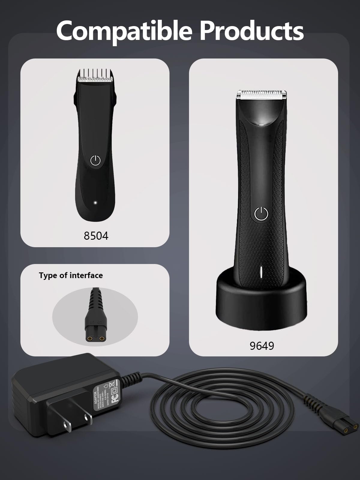 Manscaped Lawn Mower Charger 5V 1A Replacement Charger For