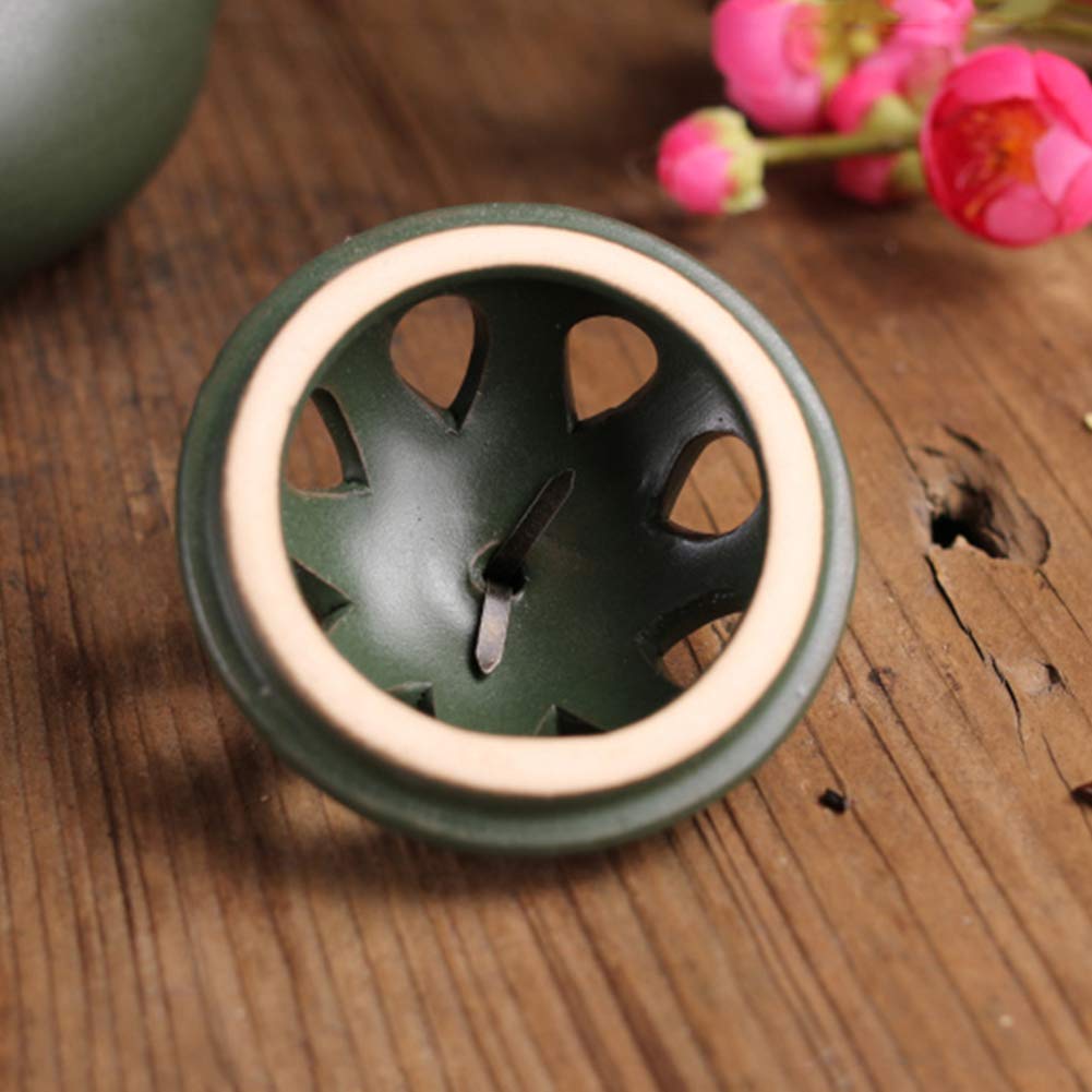 Bruciatore di incenso in Ceramica- Stufa Antica per aromaterapia Cerimonia del tè Utensili di incenso Ornamenti Zen, Diffusore di aromi Adatto a Soggiorno Spazio di Meditazione Eccetera