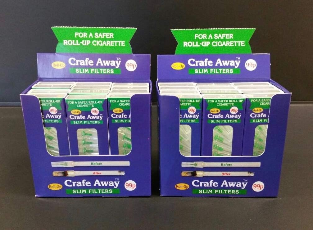 Crafe Away Filters for Roll up Cigarettes Twin Pack 2 x 12 Packs