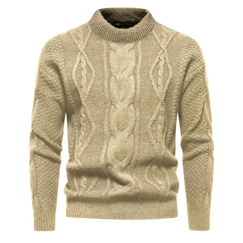 Pull en tricot pour homme col rond au style américain vintage décontracté - 7