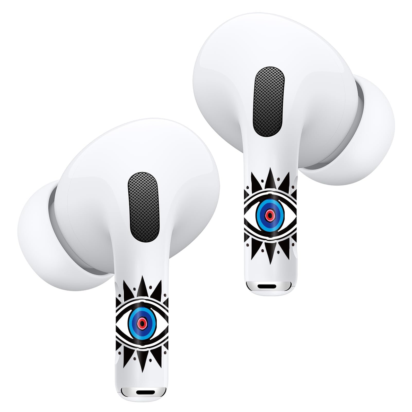 RockMax for AirPod Pro Skin, Evil Eye Decal Stickers for Ear Buds, Mystical Wrap Art for AirPods Pro 2nd Generation, Durable, Easy to Apply, Suitable for Women and Men
