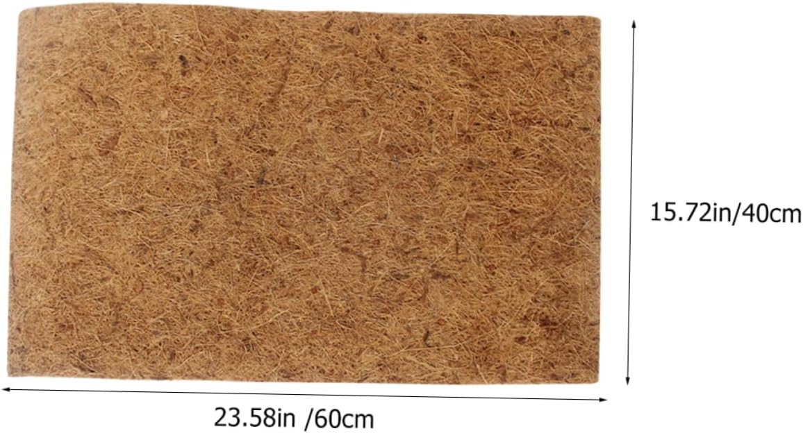UKCOCO Reptile Carpet Mat Snake Lizard Turtle Bedding Natural Coconut Fiber Insulation Pad for Aquarium Terrarium
