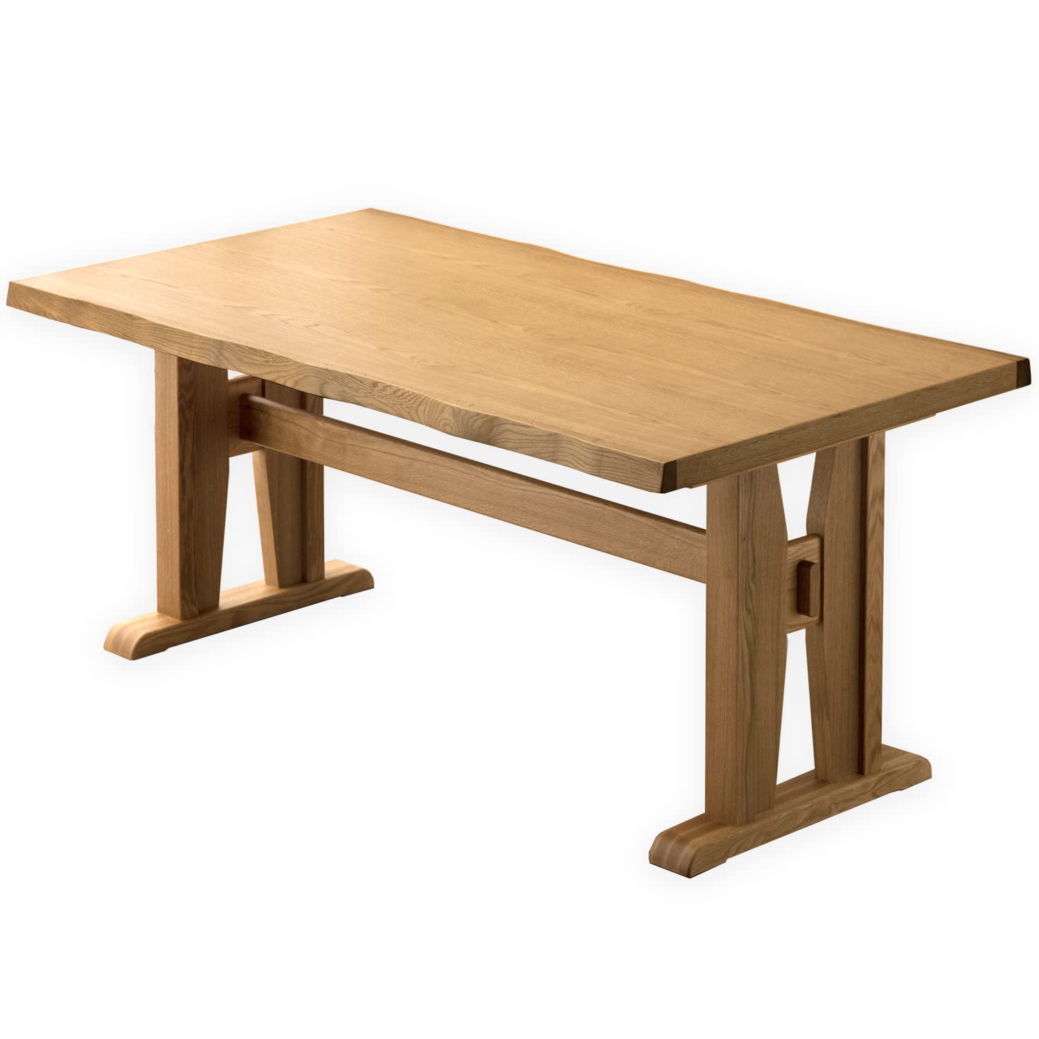 Amazon｜タンスのゲン ダイニングテーブル 単品 160×90cm 天然木