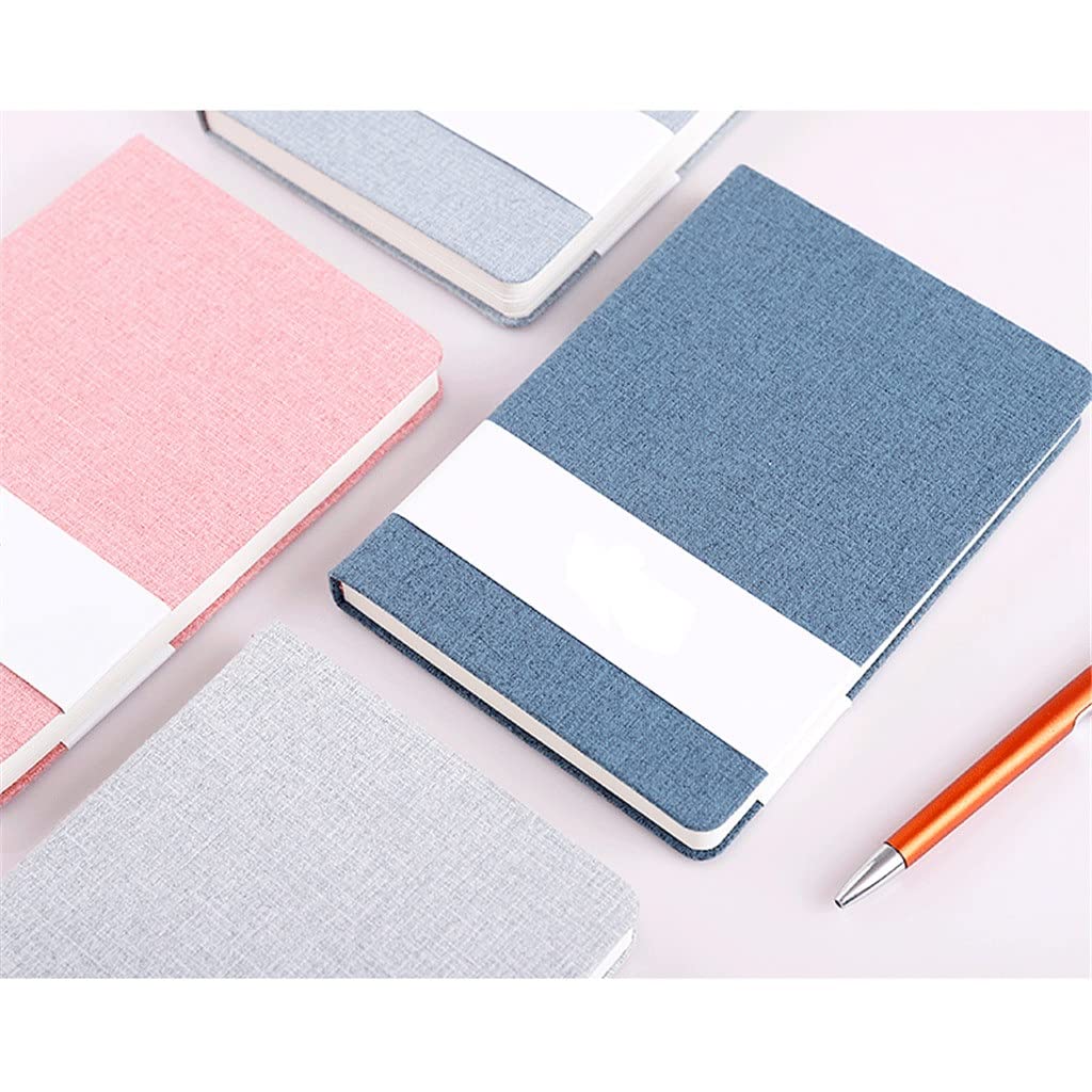 SePKUs Línea de papelería para reuniones y cuaderno en blanco, manual, tablero de escritura para diario en blanco ordinario con rayas (estilo a)