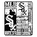 MLB Chicago White Sox Strengthmlb Strength 50" x 60" Printed Fleece Throw, White,Black