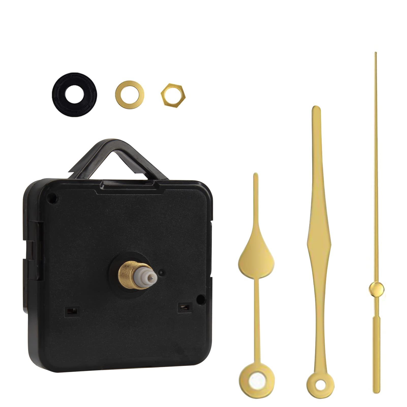 Buy Silent Quartz Clock Mechanism Movement Kits battery powered Long and Short Shaft DIY Wall