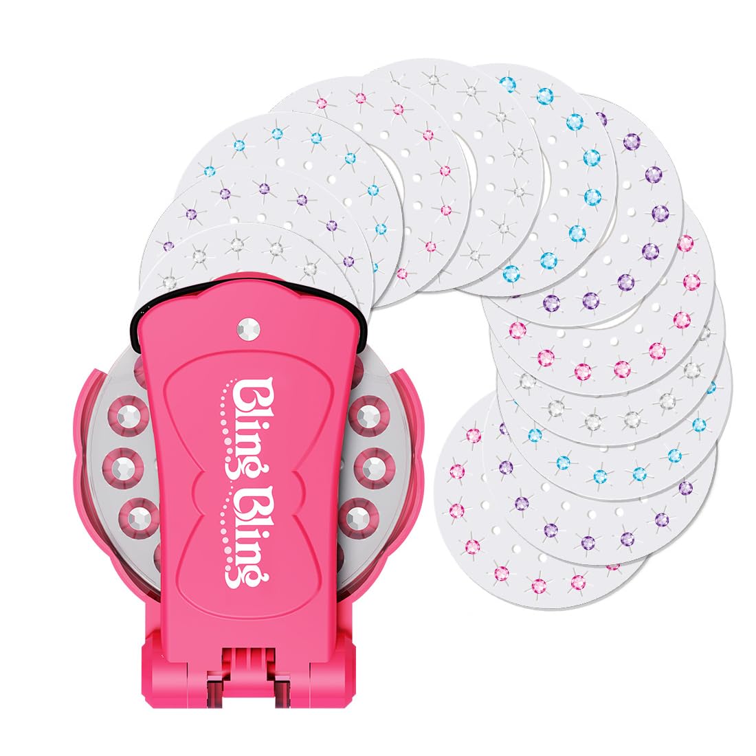 XPEX Glitzer haare Glitzersteine haare Diamond Hair Machine Hair Gemstone Styler Hair Glitter Machine Haare Glitzersteine Maschine with 180 Hair Gems Haar Glitzer Gerät Strasssteine Gemstone Styler