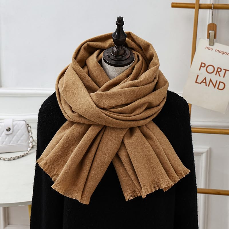 Scarf for Women Lightweight Soft Solid Color Scarves Fall Winter Fashion Shawl Wrap2