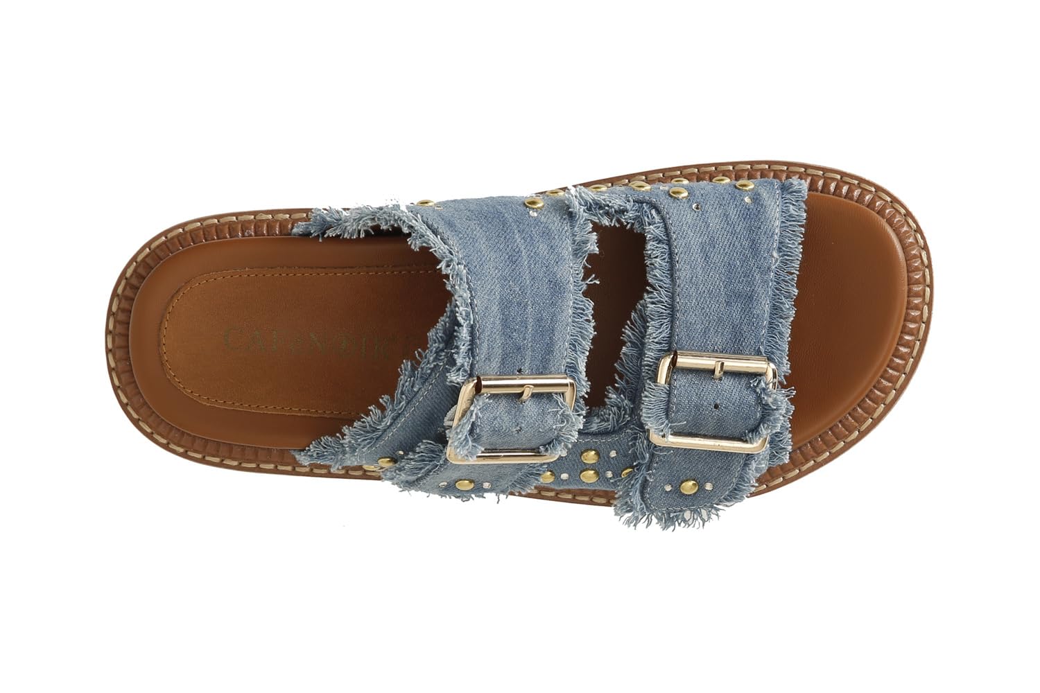 CAFèNOIR - Ciabatta Denim Doppia Fibbia, Da Donna