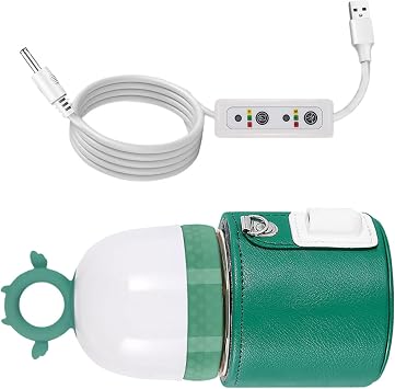 Portable Milk Bottle Heating Bag Baby Feeding Bottle with USB Charging Cord for Outdoors Easy Temperature Adjustable Temperature