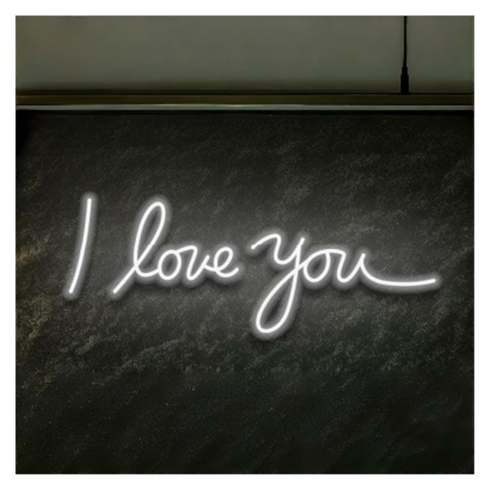 RONGCH Hanging Art Signs I Love You Neon Sign Gameroom Bedroom Bar Livingroom Birthday Party Wall Decoration Proposal and Engagement 50cm
