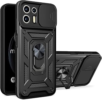 CCSmall for Motorola Edge 20 Lite Case Slide Camera Cover SJ Black